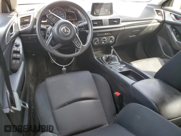 2017 Mazda 3 Sport with VIN 3MZBN1K76HM139999, listed as a Copart auction lot 53431585 with 96,083 mi miles and Non Repairable. Bid and sale history available at carsss.com. Image 8.