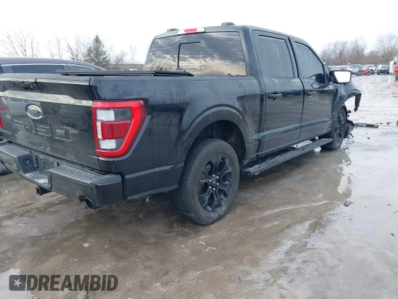 2023 Ford F-150 XL with VIN 1FTFW1EDXPFA92459, listed as a IAAI auction lot 41480300 with 36,786 mi miles. Bid and sale history available at carsss.com. Image 4.