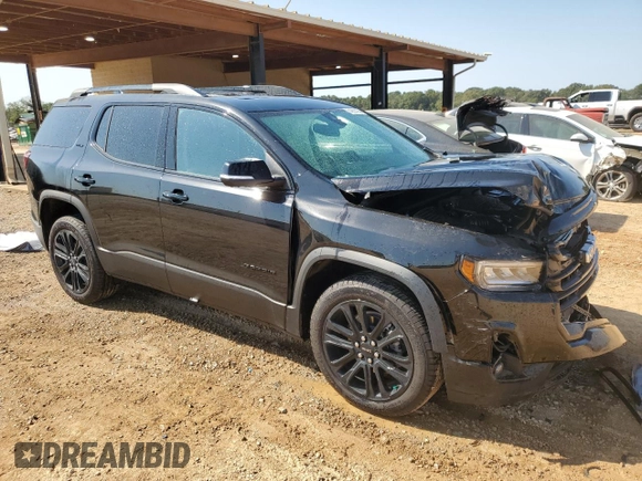 2023 GMC Acadia SLT with VIN 1GKKNMLS7PZ253048, listed as a Copart auction lot 74921474 with 10,084 mi miles and Salvage Title. Bid and sale history available at DreamBid. Image 4.