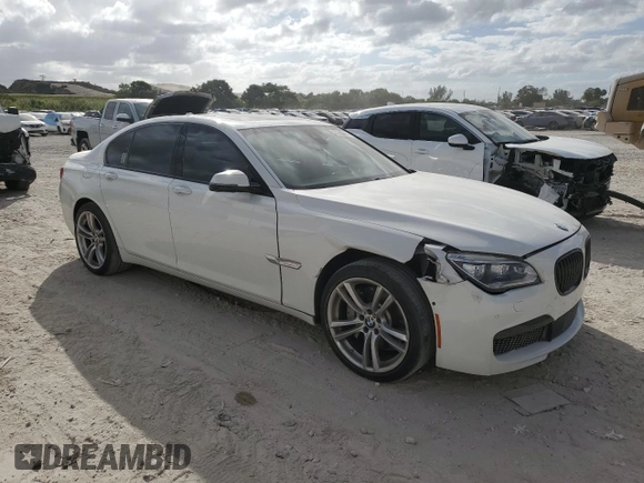 2014 BMW 7 Series 750i xDrive with VIN WBAYB6C5XED225093, listed as a Copart auction lot 83626884 with 60,468 mi miles and Salvage Title. Bid and sale history available at carsss.com. Image 4.