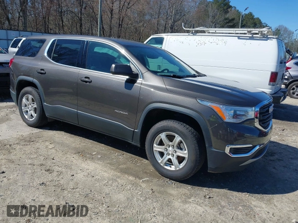 2019 GMC Acadia SLE with VIN 1GKKNKLA1KZ199136, listed as a IAAI auction lot 41596600 with 140,599 mi miles. Bid and sale history available at carsss.com. Image 1.