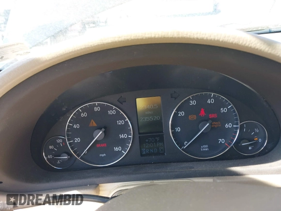 2007 Mercedes-Benz C 280 Luxury with VIN WDBRF92H87F909607, listed as a IAAI auction lot 41808604 with 235,520 mi miles and . Bid and sale history available at DreamBid. Image 7.