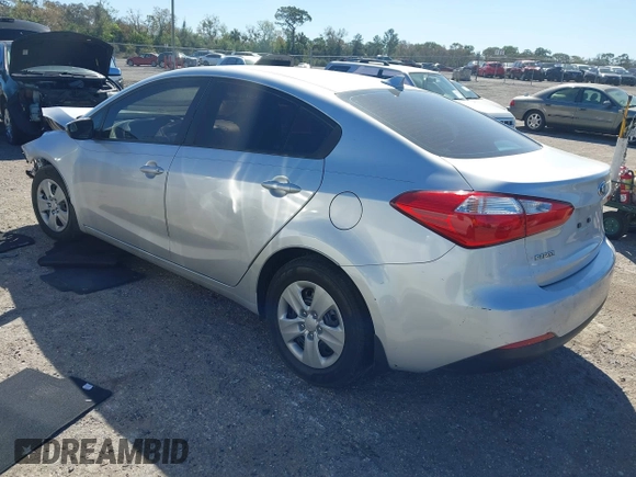 2016 Kia Forte LX with VIN KNAFK4A67G5508216, listed as a IAAI auction lot 41734076 with 107,584 mi miles. Bid and sale history available at carsss.com. Image 3.