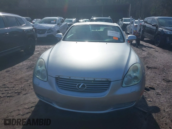 2005 Lexus SC 430 z VIN JTHFN48Y350061488, wystawiony jako IAAI lot #41437562 z przebiegiem 146 442 mil mil oraz . Historia ofert i sprzedaży dostępna na DreamBid. Obrazek 12.