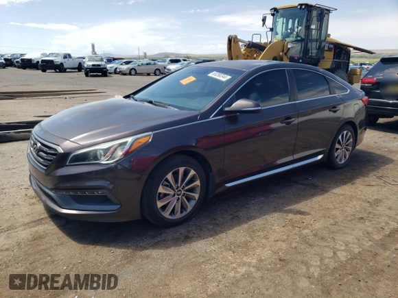 2015 Hyundai Sonata Sport with VIN 5NPE34AF7FH191712, listed as a Copart auction lot 68288344 with 54,849 mi miles and Salvage title. Bid and sale history available at DreamBid. Image 1.