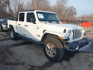 2023 Jeep Gladiator Sport S with VIN 1C6HJTAG7PL535209, listed as a IAAI auction lot 41483780 with 39,376 mi miles and . Bid and sale history available at DreamBid. Image 1.