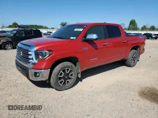 2021 Toyota Tundra Limited с VIN 5TFHY5F17MX041344, выставлен на аукционе Copart как лот 65639915 с пробегом 47 693 миль миль и Списание • Salvage title. История ставок и продаж доступна на DreamBid. Изображение 1.