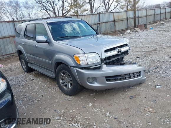 2005 Toyota Sequoia SR5 with VIN 5TDBT44A85S251105, listed as a IAAI auction lot 41728425 with 305,872 mi miles and . Bid and sale history available at DreamBid. Image 1.