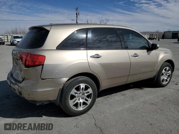 2007 Acura MDX Technology with VIN 2HNYD28327H507662, listed as a Copart auction lot 46334205 with 152,613 mi miles and Salvage Title. Bid and sale history available at DreamBid. Image 3.