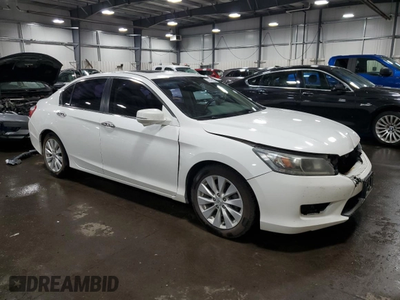 2015 Honda Accord EX-L z VIN 1HGCR2F81FA131728, wystawiony jako Copart lot #57579225 z przebiegiem 168 634 mil mil oraz Szkoda całkowita • Salvage title. Historia ofert i sprzedaży dostępna na DreamBid. Obrazek 4.