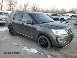 2017 Ford Explorer XLT with VIN 1FM5K7DH9HGA87291, listed as a Copart auction lot 87955855 with 123,480 mi miles and Salvage Title. Bid and sale history available at carsss.com. Image 4.