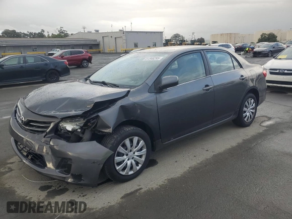 2013 Toyota Corolla L with VIN 2T1BU4EE2DC949909, listed as a Copart auction lot 51346295 with 86,811 mi miles and Salvage Title. Bid and sale history available at carsss.com. Image 1.