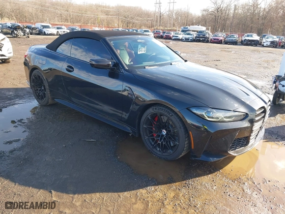 2023 BMW M4 Competition xDrive with VIN WBS33BA03PCL67913, listed as a IAAI auction lot 41223413 with 30,021 mi miles. Bid and sale history available at carsss.com. Image 1.