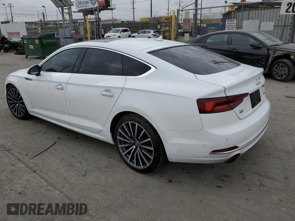 2019 Audi A5 Sportback Premium Plus with VIN WAUBNCF57KA035997, listed as a Copart auction lot 54532465 with 66,353 mi miles and Salvage Title. Bid and sale history available at carsss.com. Image 2.