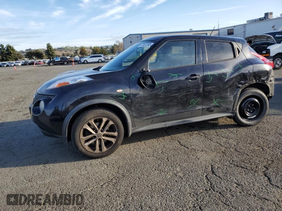 2014 Nissan Juke S with VIN JN8AF5MV8ET480692, listed as a Copart auction lot 47497285 with Not Provided miles and Salvage Title. Bid and sale history available at carsss.com. Image 1.