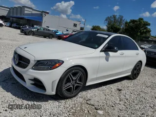 2021 Mercedes-Benz C 300 with VIN W1KWF8DBXMR610630, listed as a Copart auction lot 50550545 with 44,072 mi miles and Non Repairable. Bid and sale history available at carsss.com. Image 1.