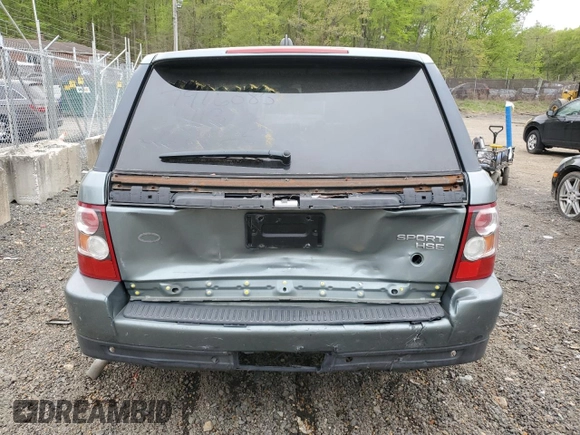 2006 Land Rover Range Rover Sport HSE with VIN SALSF25466A931791, listed as a Copart auction lot 53651055 with 180,667 mi miles and Salvage Title. Bid and sale history available at DreamBid. Image 6.