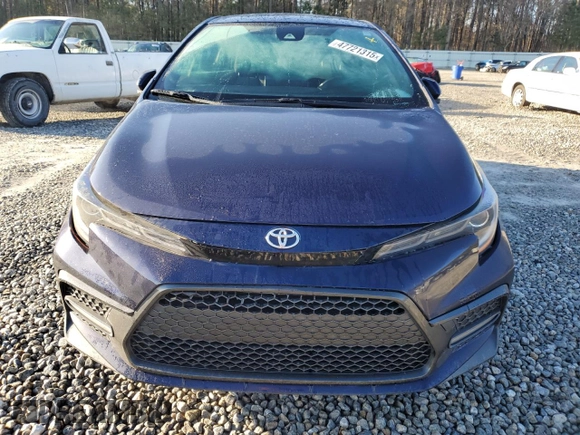 2022 Toyota Corolla SE with VIN JTDS4MCEXNJ081067, listed as a Copart auction lot 47721315 with 81,638 mi miles and Salvage Title. Bid and sale history available at DreamBid. Image 5.