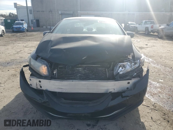 2015 Honda Civic Sedan LX with VIN 19XFB2F55FE259442, listed as a Copart auction lot 43246975 with 87,205 mi miles and Salvage Title. Bid and sale history available at carsss.com. Image 5.