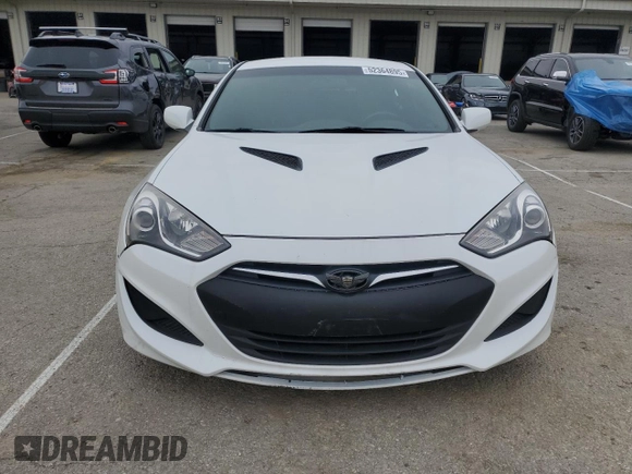 2013 Hyundai Genesis Coupe R-Spec with VIN KMHHT6KD9DU109502, listed as a Copart auction lot 52364895 with 98,387 mi miles and Salvage title. Bid and sale history available at DreamBid. Image 5.