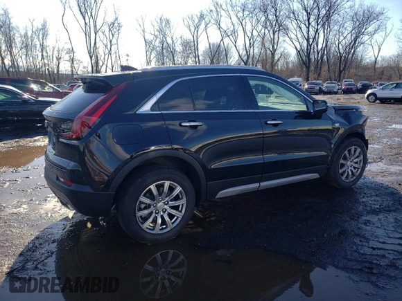 2021 Cadillac XT4 AWD Premium Luxury with VIN 1GYFZDR47MF023253, listed as a Copart auction lot 86620904 with 36,712 mi miles and Salvage Title. Bid and sale history available at carsss.com. Image 3.