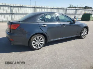 2006 Lexus IS 250 with VIN JTHCK262365003626, listed as a Copart auction lot 50768335 with 252,699 mi miles and Salvage Title. Bid and sale history available at DreamBid. Image 3.