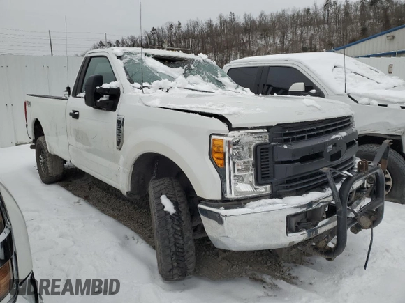 2017 Ford Super Duty F-250 SRW XLT with VIN 1FTBF2B67HEE34807, listed as a Copart auction lot 37773064 with Not Provided miles and Salvage Title. Bid and sale history available at carsss.com. Image 4.