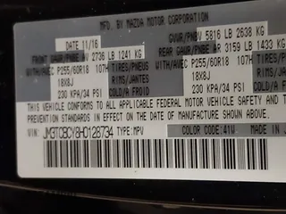 2017 Mazda CX-9 Touring with VIN JM3TCBCY8H0128734, listed as a IAAI auction lot 41256313 with 166,353 mi miles. Bid and sale history available at carsss.com. Image 9.