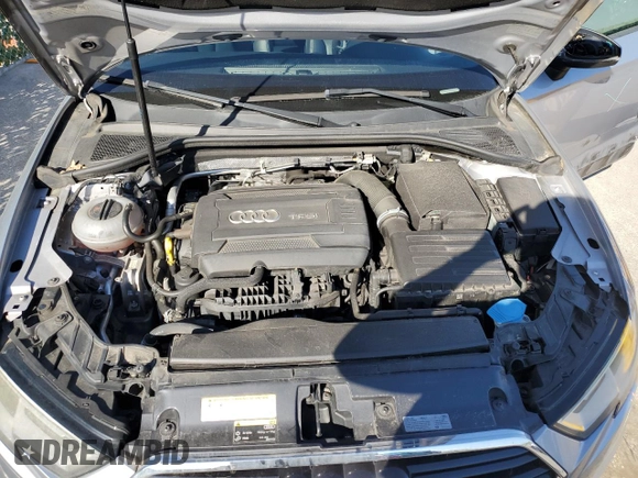 2017 Audi A3 Sedan Premium with VIN WAUB8GFF9H1029795, listed as a Copart auction lot 43848334 with 54,146 mi miles. Bid and sale history available at carsss.com. Image 11.