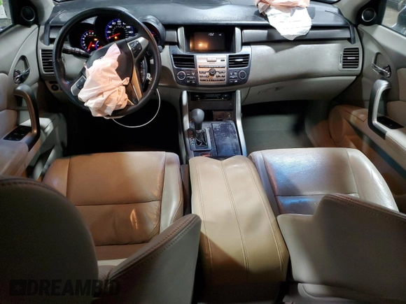 2010 Acura RDX with VIN 5J8TB1H28AA001249, listed as a Copart auction lot 84343714 with 202,305 mi miles and Salvage Title. Bid and sale history available at carsss.com. Image 8.