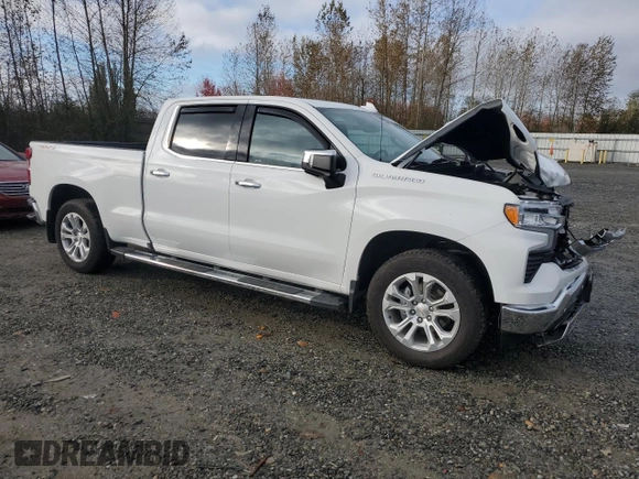 2023 Chevrolet Silverado 1500 LTZ with VIN 1GCUDGE8XPZ218739, listed as a Copart auction lot 76420834 with 16,777 mi miles and Salvage Title. Bid and sale history available at carsss.com. Image 4.