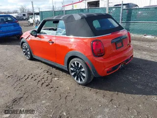 2021 MINI Convertible Cooper S with VIN WMWWJ5C09M3M08577, listed as a IAAI auction lot 41469351 with 51,145 mi miles. Bid and sale history available at carsss.com. Image 3.