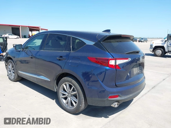 2021 Acura RDX w/Technology Package with VIN 5J8TC1H57ML007284, listed as a IAAI auction lot 41991291 with 35,472 mi miles. Bid and sale history available at carsss.com. Image 3.
