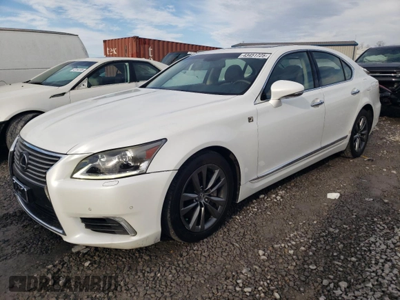 2014 Lexus LS 460 with VIN JTHCL5EF3E5021383, listed as a Copart auction lot 43451725 with 154,154 mi miles and Salvage Title. Bid and sale history available at DreamBid. Image 1.