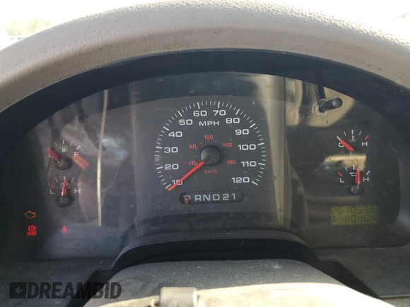 2005 Ford F-150 XL with VIN 1FTRF12WX5NA21395, listed as a Copart auction lot 44260355 with 261,053 mi miles and Salvage Title. Bid and sale history available at carsss.com. Image 9.