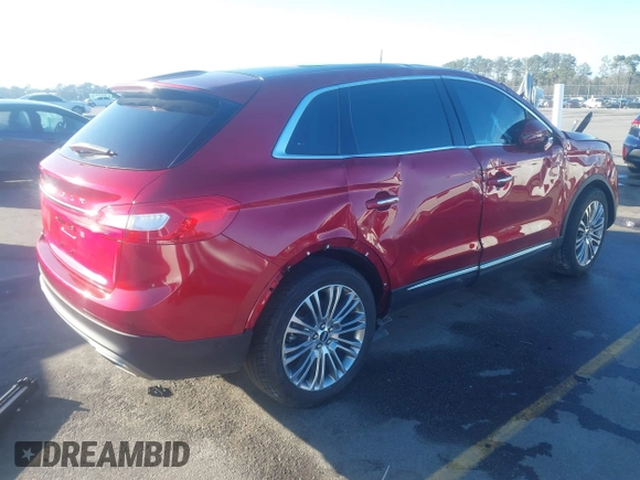 2018 Lincoln MKX Reserve with VIN 2LMPJ6LR8JBL29098, listed as a IAAI auction lot 41223622 with 32,529 mi miles. Bid and sale history available at carsss.com. Image 4.