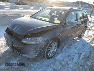 2015 Volkswagen Golf SportWagen TDI SE with VIN 3VWCA7AU0FM508329, listed as a IAAI auction lot 41406682 with 91,878 mi miles. Bid and sale history available at carsss.com. Image 2.