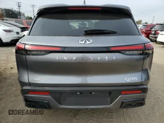 2024 Infiniti QX60 Pure with VIN 5N1DL1ESXRC345410, listed as a Copart auction lot 46546305 with 3,754 mi miles and Salvage title. Bid and sale history available at DreamBid. Image 6.