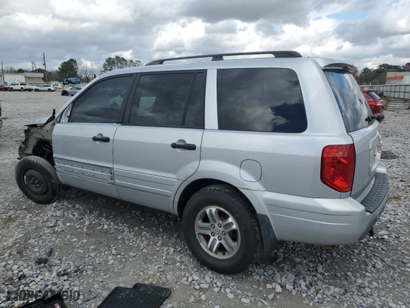 2004 Honda Pilot EX with VIN 2HKYF18574H586714, listed as a Copart auction lot 44374205 with 0 mi miles and Salvage Title. Bid and sale history available at carsss.com. Image 2.