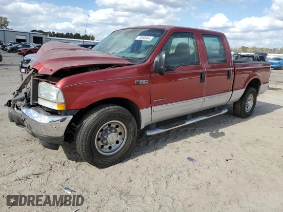 2003 Ford Super Duty F-250 XL with VIN 1FTNW20F83EA79803, listed as a Copart auction lot 77653954 with 0 mi miles and Salvage Title. Bid and sale history available at carsss.com. Image 1.