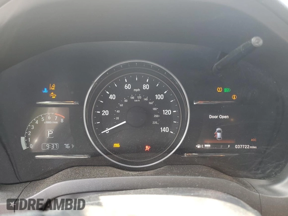 2021 Honda HR-V EX with VIN 3CZRU6H53MM734952, listed as a Copart auction lot 88103385 with 37,722 mi miles and Salvage Title. Bid and sale history available at carsss.com. Image 9.