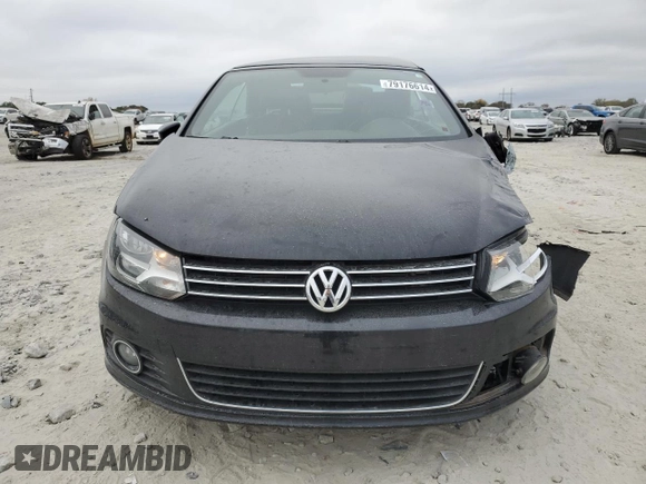 2015 Volkswagen Eos Komfort with VIN WVWBW8AH6FV005693, listed as a Copart auction lot 79176614 with 106,556 mi miles and Salvage Title. Bid and sale history available at DreamBid. Image 5.