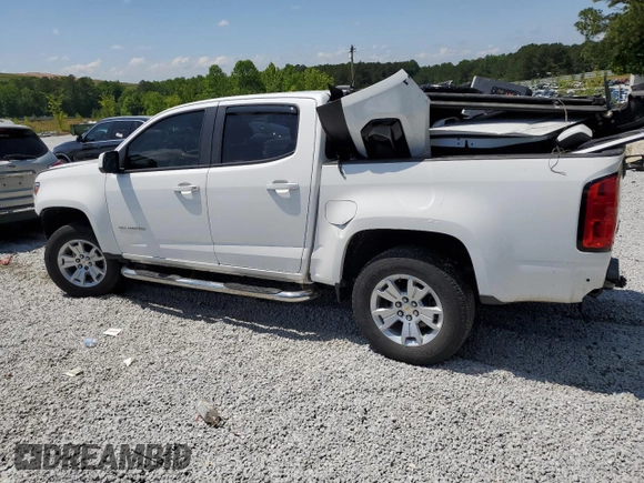 2022 Chevrolet Colorado 2WD LT with VIN 1GCGSCEAXN1109126, listed as a Copart auction lot 55135105 with 44,326 mi miles and Salvage title. Bid and sale history available at DreamBid. Image 2.