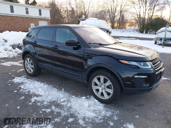 2019 Land Rover Range Rover Evoque SE with VIN SALVP2RX0KH345765, listed as a IAAI auction lot 41012628 with 54,925 mi miles. Bid and sale history available at carsss.com. Image 1.