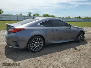 2015 Lexus RC 350 with VIN JTHHE5BC4F5002532, listed as a Copart auction lot 61462854 with 76,565 mi miles and Salvage Title. Bid and sale history available at carsss.com. Image 3.