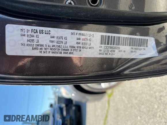 2016 Dodge Dart SXT with VIN 1C3CDFBB8GD652956, listed as a Copart auction lot 45603165 with 73,105 mi miles and Clean Title. Bid and sale history available at carsss.com. Image 10.