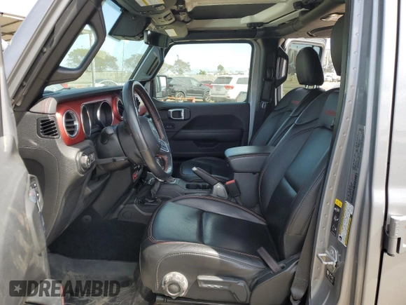 2021 Jeep Gladiator Rubicon with VIN 1C6JJTBG4ML534725, listed as a Copart auction lot 53990494 with 37,478 mi miles and Salvage title. Bid and sale history available at DreamBid. Image 7.