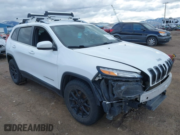 2017 Jeep Cherokee Latitude with VIN 1C4PJMCS7HW588228, listed as a IAAI auction lot 41839067 with 212,876 mi miles. Bid and sale history available at carsss.com. Image 1.