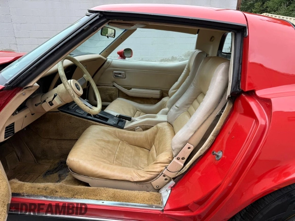 1979 Chevrolet Corvette with VIN 1Z87895421529, listed as a Copart auction lot 64693735 with 49,882 mi miles and Salvage title. Bid and sale history available at DreamBid. Image 6.