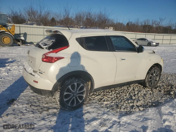 2013 Nissan Juke SL with VIN JN8AF5MVXDT206795, listed as a Copart auction lot 45713035 with 86,678 mi miles and Salvage Title. Bid and sale history available at carsss.com. Image 3.